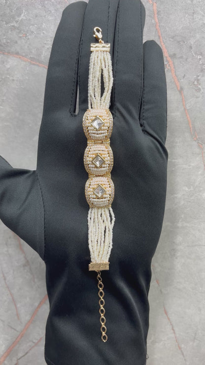 Ridhi Moissanite Moti Bracelet