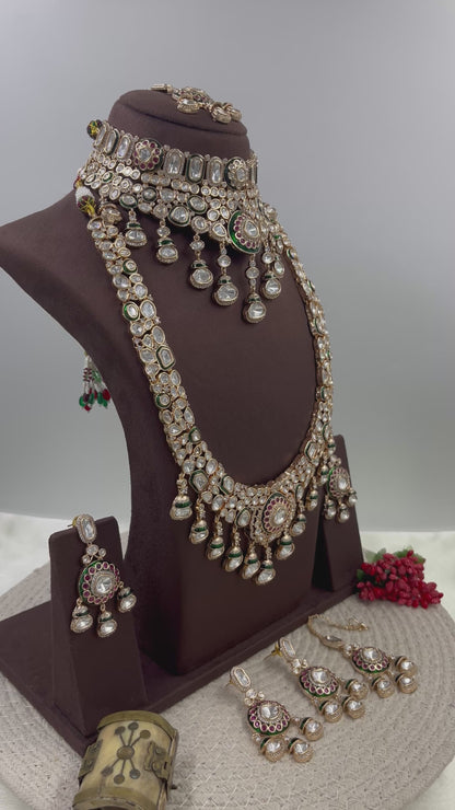 Rosina Combo Moissanite Kundan Necklace