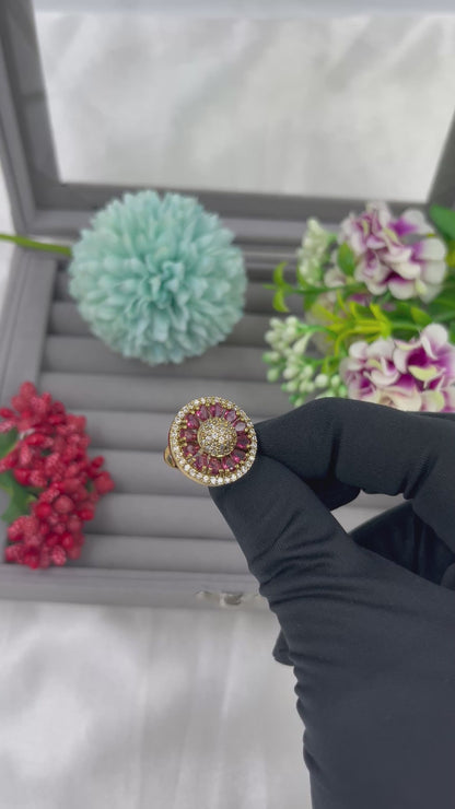 Flower Victorian Finger Ring