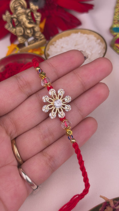 Elegant Floral Rakhi