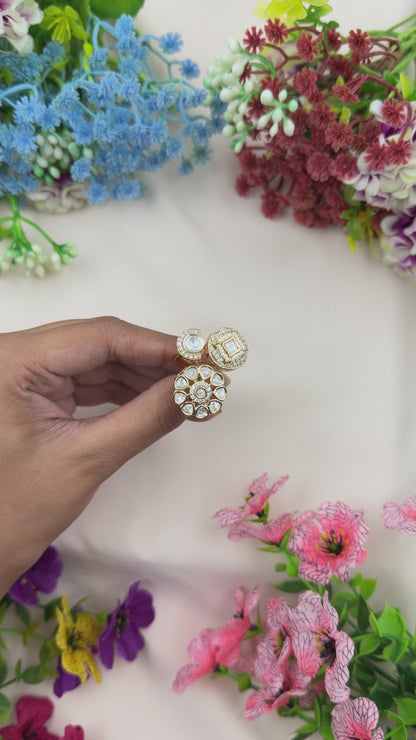 Swati Moissanite Ring (Adjustable)