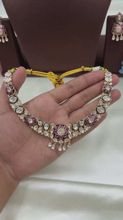 Kavya Moissanite Necklace Set