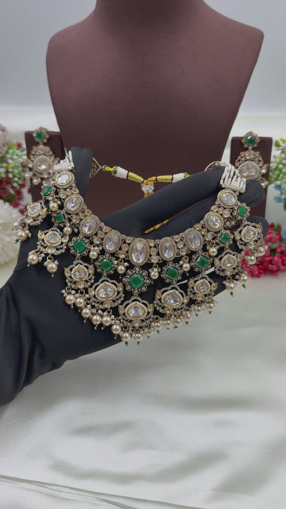 Tanisha Victorian Moissanite Necklace