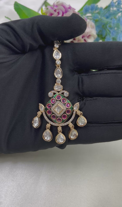 Divya Moissanite Mang Tika