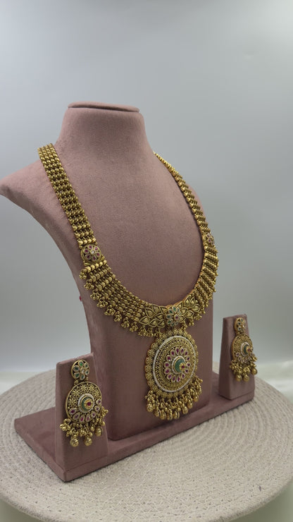 Gunika Premium Traditional Long Necklace Set