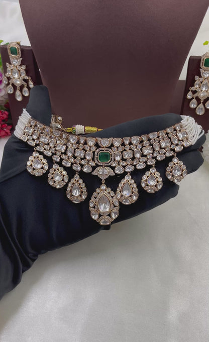 Meera Moissanite Choker Necklace