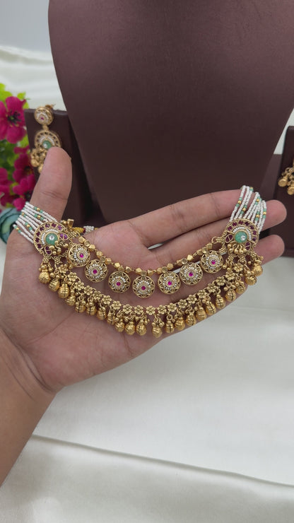 Kamini Premium Chorski Necklace Set