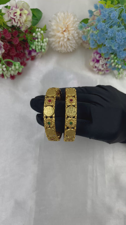 Good luck Lakshmi Temple Premium Bangles