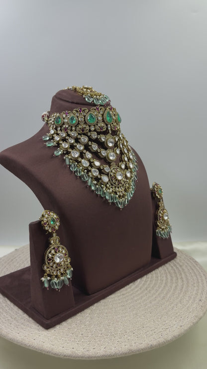 Mukta Jaipuri Kundan Choker Necklace Set
