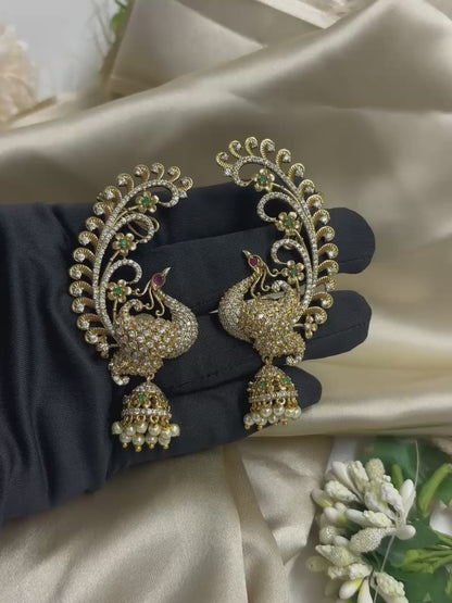 Keera Peacock Premium Earcuff