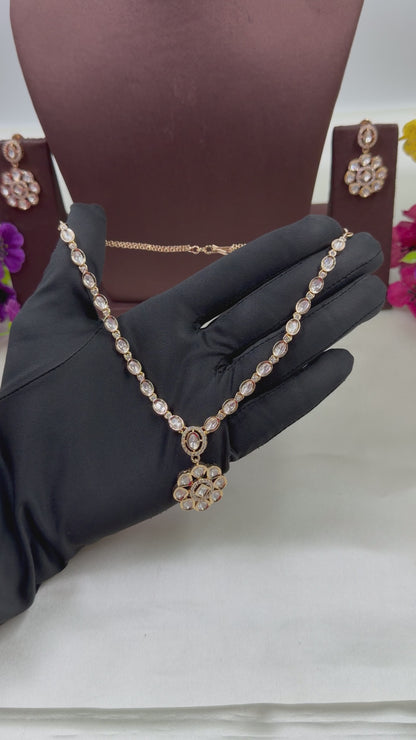 Kavya Moissanite Delicate Necklace