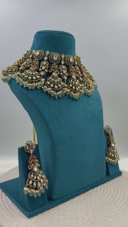 Sanjana Victorian Jaipuri Kundan Set