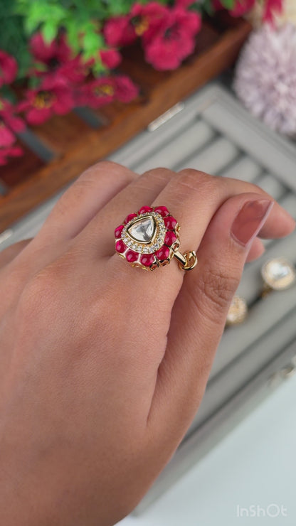 Prerna Moissanite Ring (Adjustable)