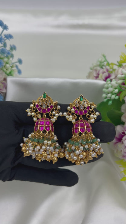 Pranita Pachi Kundan Jhumka