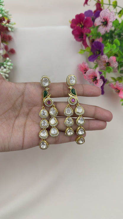 Nidhi Peacock Design Earring