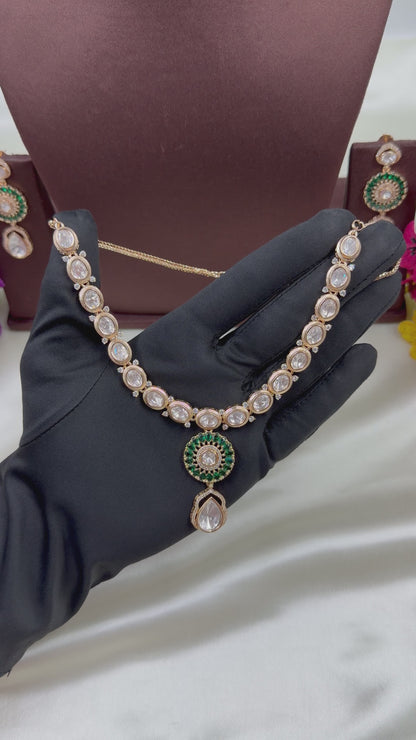 Mugdha Moissanite Delicate Necklace