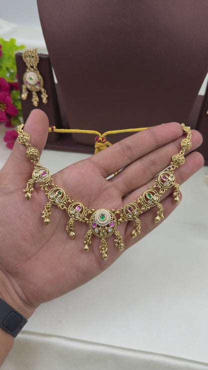 Nalini Heritage Delicate Necklace Set