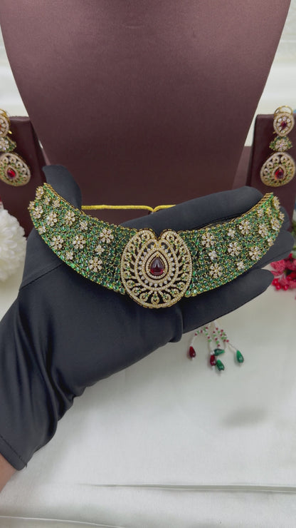 Alisha Victorian Premium Choker Set