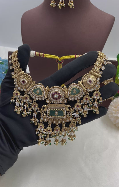 Alia Heritage Antique Gold Necklace