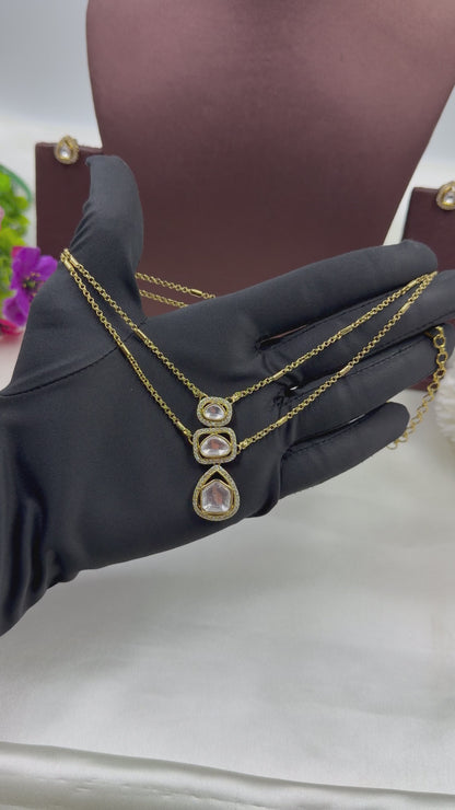 Sheetal Drop Victorian chain Pendant