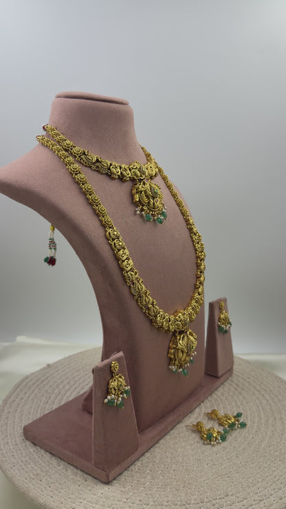 Siddhika South Traditional Combo Necklace Set