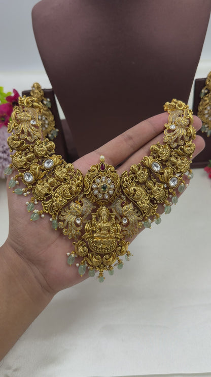 Trupti Premium South Indian Temple Necklace Set