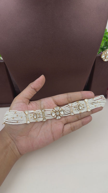 Paakhi Moissanite Choker Necklace Set