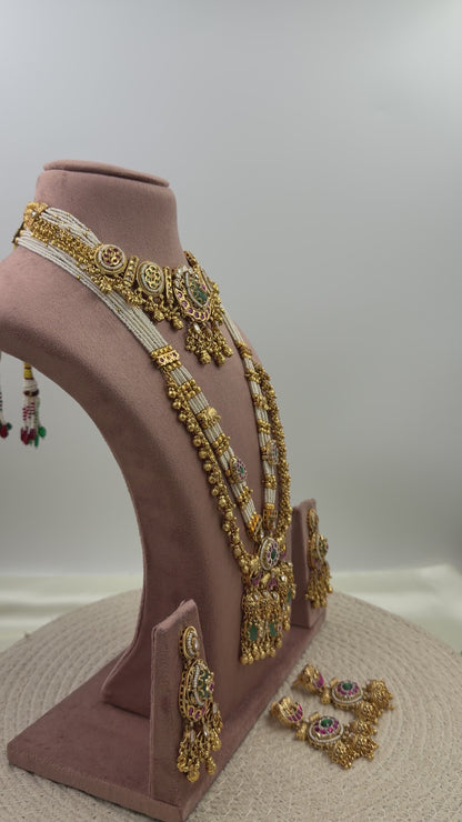Vibha Premium Heritage Chorski Combo Necklace Set