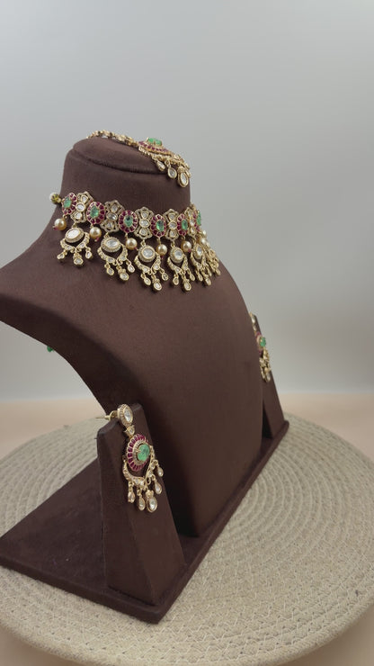 Sushila Moissanite Choker Necklace Set