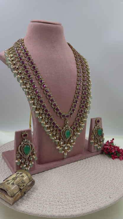 Aparna Victorian Premium Long Necklace Set