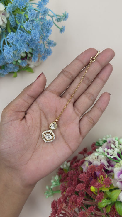 Sanvi Moissanite Mang Tika