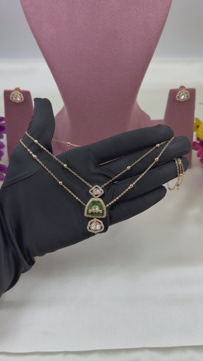 Mamta Moissanite Chain Pendant