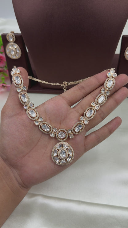Divya Moissanite Necklace Set