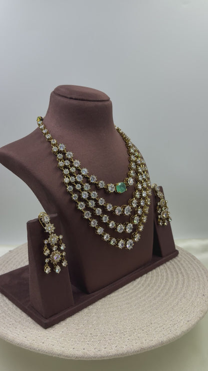 Isha Inspired Premium CZ Layer Necklace