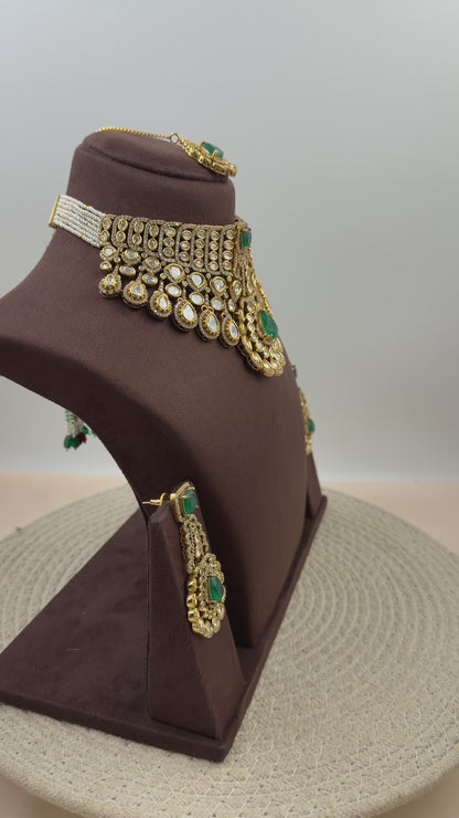 Ridhima Jaipuri Kundan Choker Necklace Set