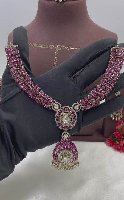 Vinita Victorian Moissanite Necklace