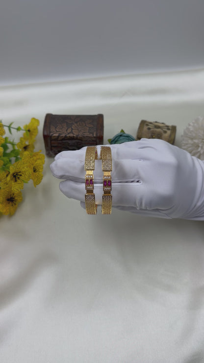 Dhanvi Gold Bangles