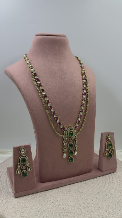 Mamta Victorian Long Necklace Set