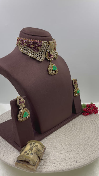 Pakhi Jaipuri Kundan Choker Necklace