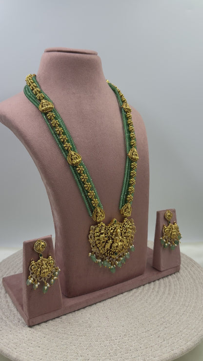 Prisha South Indian Long Necklace Set