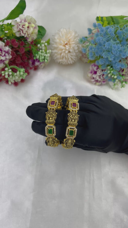 Chitra Temple Premium Bangles