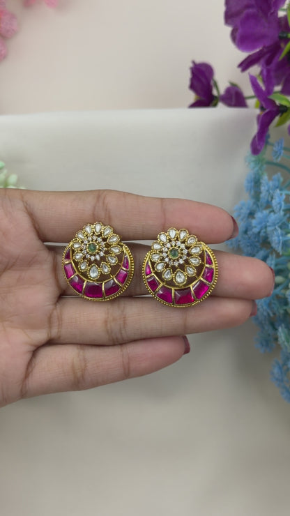 Uttara Pachi Kundan Tops
