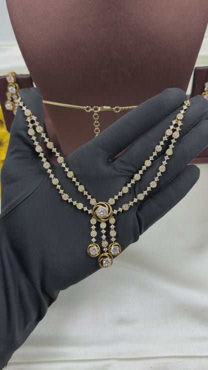 Jiya Victorian Premium Double Layer Necklace