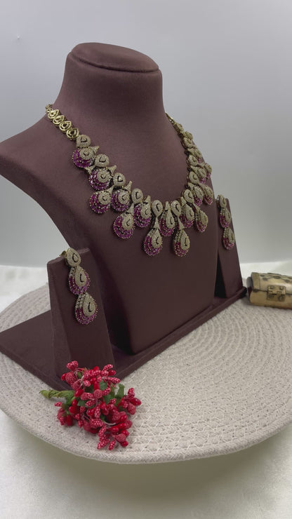 Vinita Victorian American Diamond Necklace