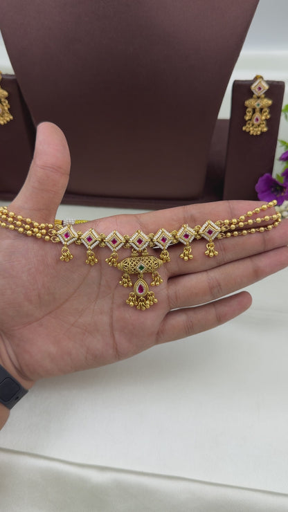 Meher Chorski Delicate Choker Necklace Set