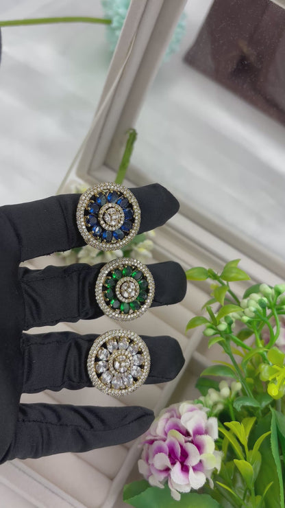 Omkar Premium Victorian American Diamond Fingering