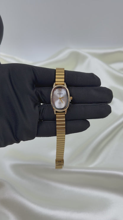 Ruhi Gold Stainless Steel Watch (Adjustable)