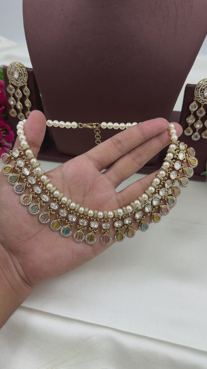 Nidhi Premium Victorian Necklace Set