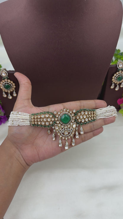 Amrapali Victorian Choker Necklace Set