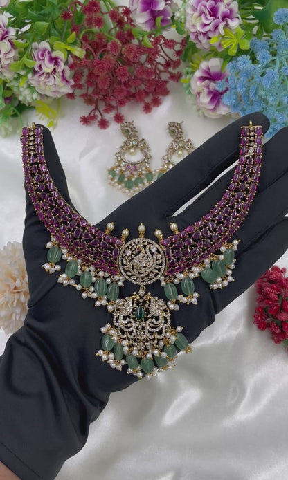Jijabai Premium Victorian Hasli Necklace